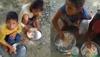 উত্তরপ্রদেশের স্কুলে পড়ুয়াদের মিড-ডে মিলে দেওয়া হচ্ছে নুন-ভাত! ভাইরাল ভিডিও