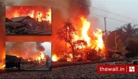 হাবরায় রেললাইন লাগোয়া বস্তিতে বিধ্বংসী আগুন, ব্যাহত রেল পরিষেবা