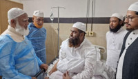 মামুনুল হককে দেখতে হাসপাতালে জামায়াতের  আমীর         