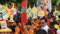 'ফ্যাসিবাদ বিরোধী' শপথে বর্ণিল পহেলা বৈশাখ, উৎসবে মাতল বাংলাদেশ