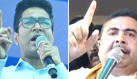 শুভেন্দু গড়ে প্রায় ১৯ কিমি হেঁটে নন্দীগ্রামে অভিষেক! পাল্টা কর্মসূচির ডাক বিরোধী দলনেতার